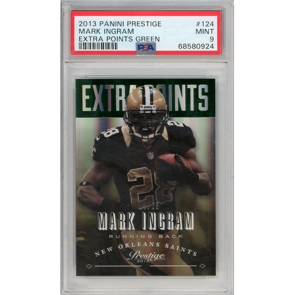 2013 Panini Prestige Mark Ingram #124 Extra Points Green PSA 9