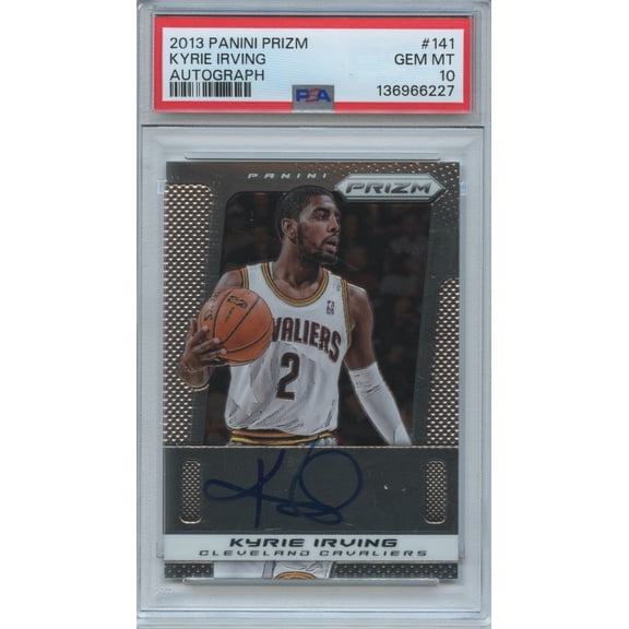 2013 Panini Prizm Autograph Kyrie Irving #141 PSA 10