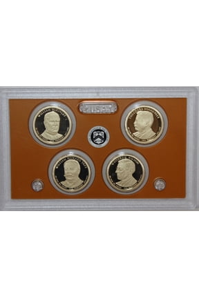2013 Presidential Dollar Proof Set - 4-Coin Clear Case Set (No Box or COA)