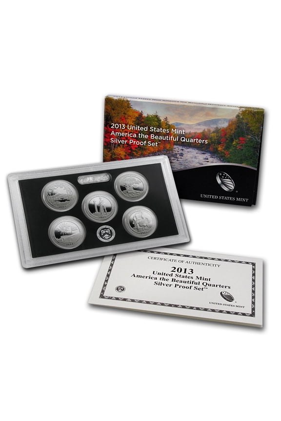 2013-S America the Beautiful Quarters Silver Proof Set