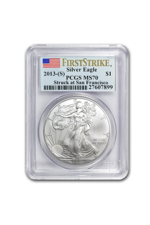 2013 (S) American Silver Eagle MS-70 PCGS (FirstStrike)