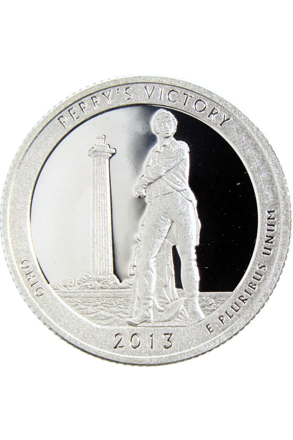 2013 S Perry's Victory Peace Memorial Quarter Silver Proof 25c Coin