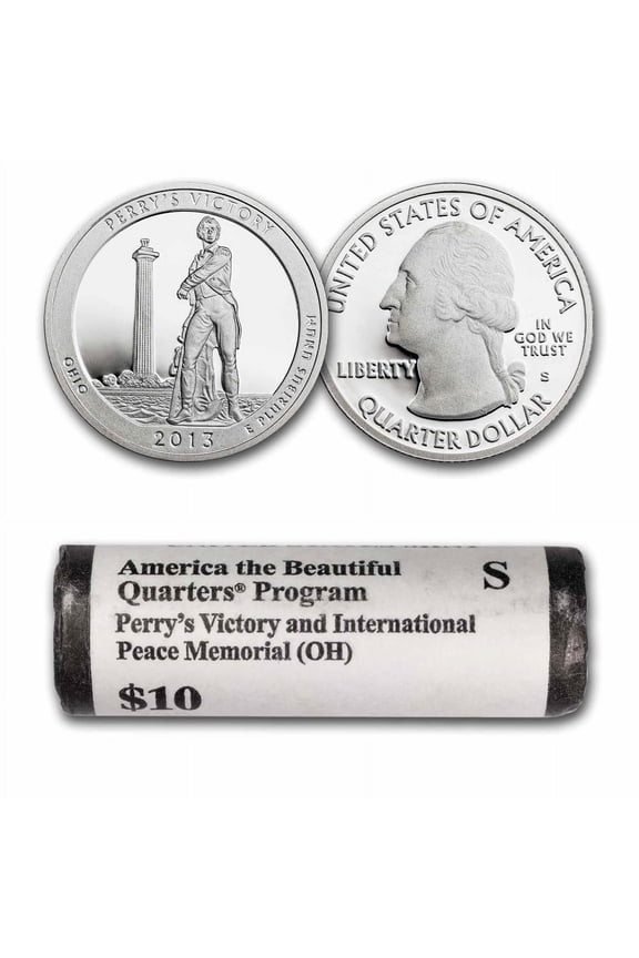 2013-S Quarter ATB Perry's Memorial 40-Coin Proof Roll