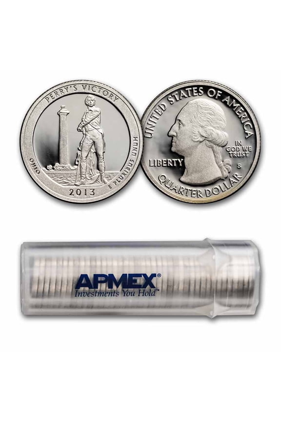 2013-S Quarter ATB Perry's Memorial Proof 40-Coin Roll (Silver)