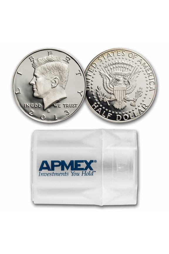 2013-S Silver Kennedy Half Dollar 20-Coin Roll Proof