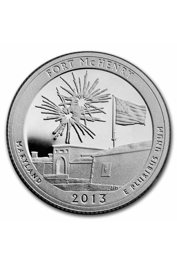 2013-S Silver Quarter ATB Fort McHenry Proof (Silver)