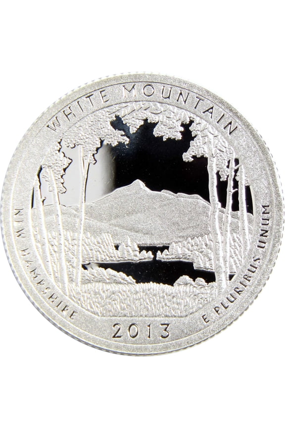 2013 S White Mountain National Forest Quarter Silver Proof 25c Coin