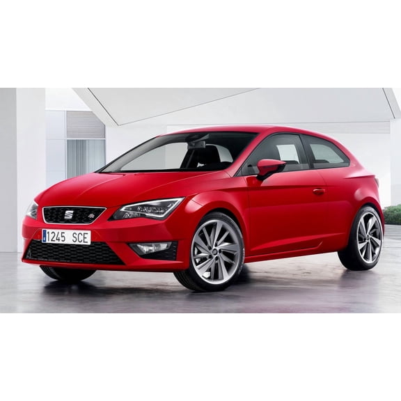 2013 SEAT Leon SC FR Car - 12x18 Inch Laminated Poster - Stunning Detail and Bold Colors