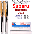 thumbnail image 1 of 2013 Subaru Impreza Base Performance Beam Wipers (Set of 2), 1 of 3