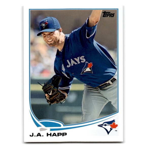 2013 Topps #163 J.A. Happ NM-MT Toronto Blue Jays Baseball Card Toronto Blue Jays MLB Baseball Trading Card