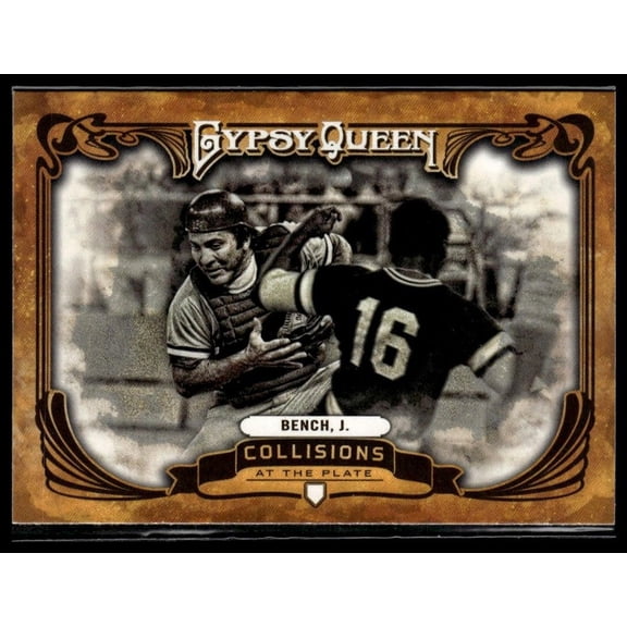 2013 Topps Gypsy Queen Johnny Bench #CP-JB Collisions At The Plate Baseball Card Cincinnati Reds MLB BASEBALL Trading Card