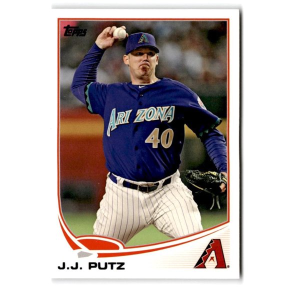 2013 Topps J.J. Putz #240 Arizona Diamondbacks Baseball Card Arizona Diamondbacks MLB BASEBALL Trading Card