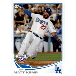 2013 Topps Opening Day #100 Matt Kemp MLB Baseball Base Trading Card
