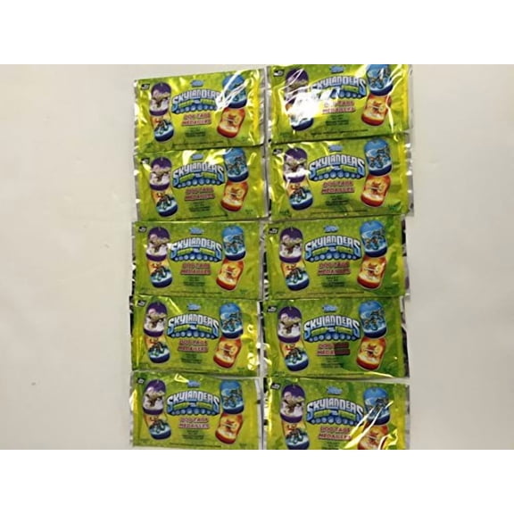 2013 Topps Skylanders Swap Force Dog Tags Pack (10 Pack Lot)