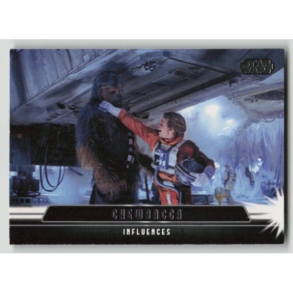 2013 Topps Star Wars Jedi Legacy Influences I-15 Chewbacca Luke Skywalker Card