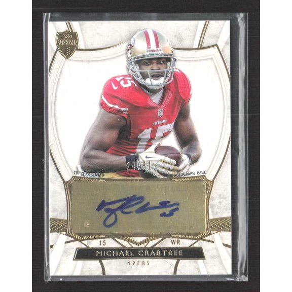 2013 Topps Supreme Michael Crabtree #SA-MC