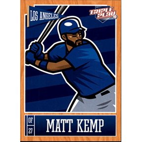 2013 Triple Play #43 Matt Kemp MLB Baseball Trading Card