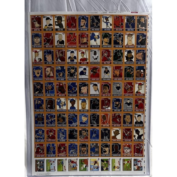 2013 Triple Play Baseball Uncut Sheet Mike Trout / Bryce Harper