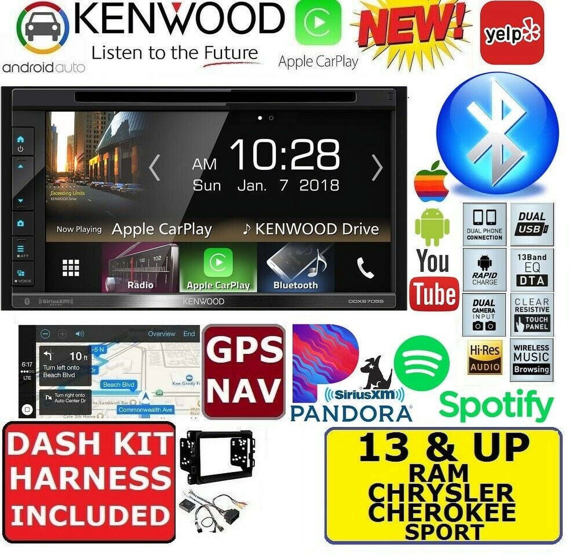 2013 &UP RAM KENWOOD GPS NAVIGATION SYSTEM APPLE CARPLAY ANDROID AUTO