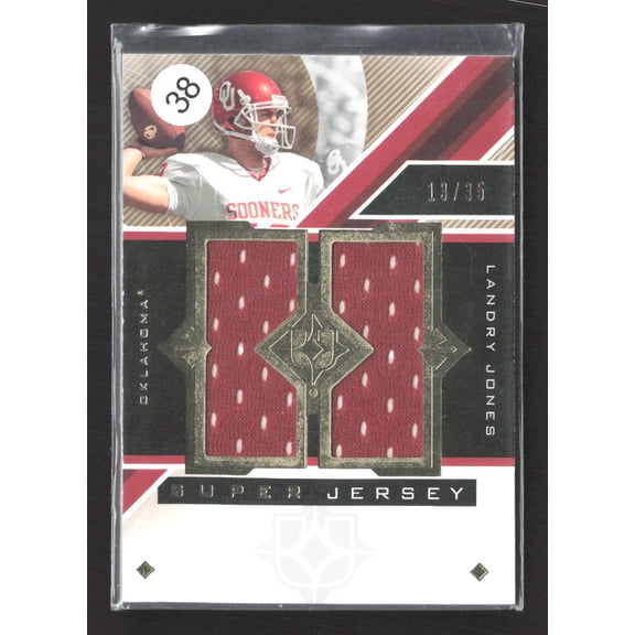 2013 Upper Deck Ultimate Collection Super Jersey Landry Jones #USJ-LJ /35 Super Jersey Memorabilia