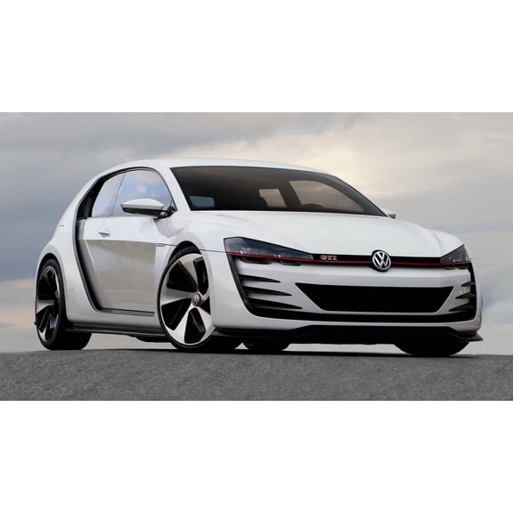 2013 Volkswagen Design Vision GTI - 12x18 Inch Laminated Poster - Stunning Detail and Bold Colors