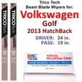 thumbnail image 1 of 2013 Volkswagen Golf Beam Blade Wipers (Set of 2), 1 of 4