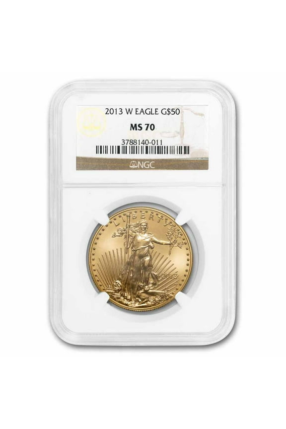 2013-W 1 oz Burnished Gold Eagle MS-70 NGC
