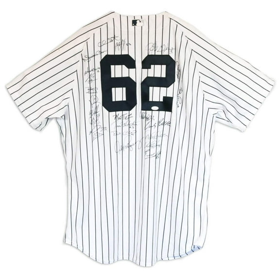 2013 Yankees Team Signed Jersey Derek Jeter Ichiro Suzuki Mariano Rivera JSA COA