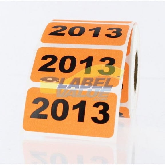 2013 Year Stickers 2" x 1" Rectangle