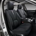 thumbnail image 1 of 2013 for Toyota Matrix Seat Cover, Leather 5 Seats Full Set Anti-Slip Beautify Interior, Black Car Seat Covers, Airbag-Compatible, 1 of 9