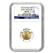 2014 1/10 oz American Gold Eagle MS-70 NGC Early Releases
