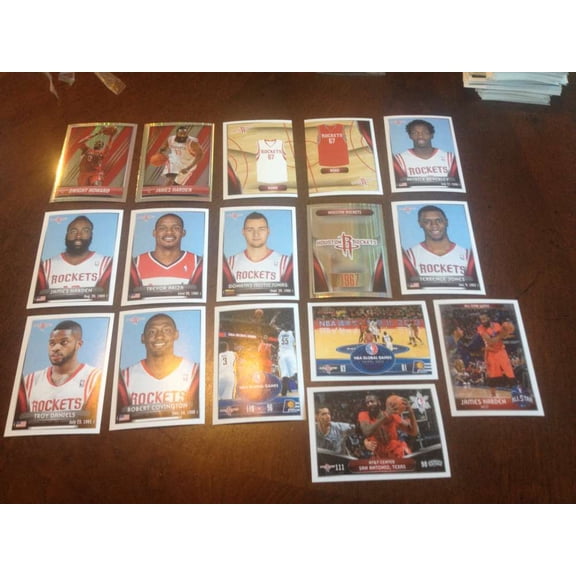 2014-15 Panini NBA Stickers Houston Rockets Team Set James Harden