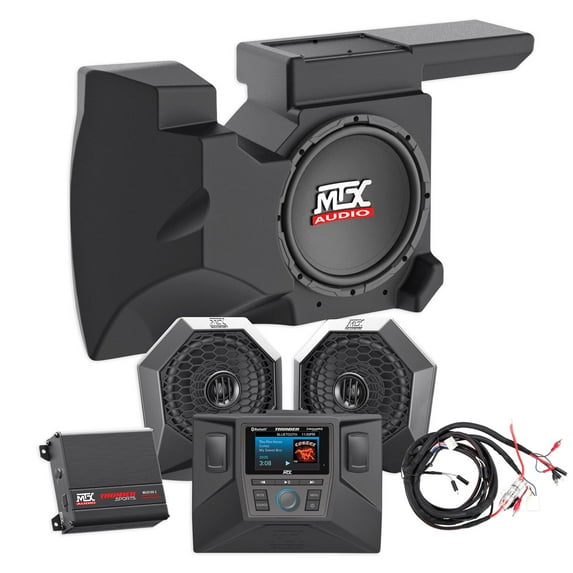 2014-18 Polaris RZR XP1000/900 Speakers+Pods+Amp+Receiver+Dash Kit+Powered Sub