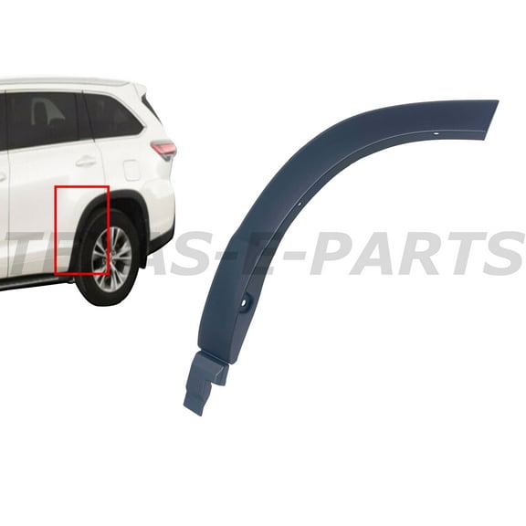 2014 2015 2016 2017 2018 2019 Compatible with Toyota Highlander Rear Door Lower Molding Left Driver Side