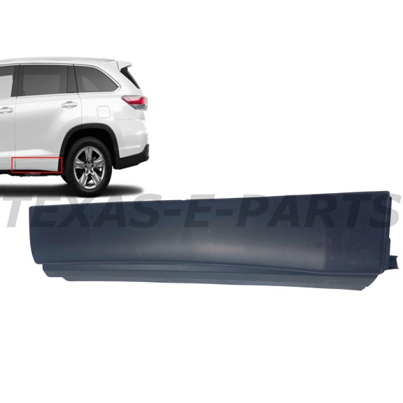 2014 2015 2016 2017 2018 2019 Compatible with Toyota Highlander Rear Door Rocker Molding Left Driver Side