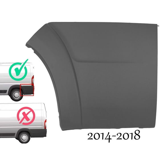 2014 2015 2016 2017 2018 Compatible with Ram Promaster Side Panel Sill Molding with Flare Rear Left Driver