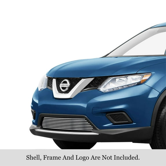 APS 2014-2016 Nissan Rogue Stainless Steel Billet Grille horizontal billet