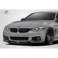 thumbnail image 1 of 2014-2017 BMW 4 Series F32 DriTech M Performance Look Front Spoiler Splitters - Signature Black - 3 Piece, 1 of 1