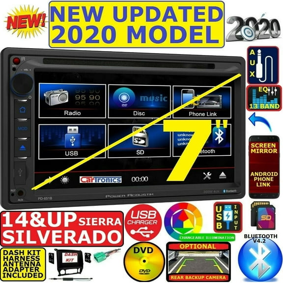 2014 -2017 SILVERADO SIERRA DVD CD TOUCHSCREEN BLUETOOTH CAR RADIO STEREO