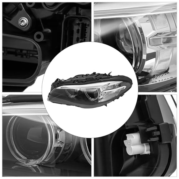 2014-2017 Xenon Without AFS Headlight For 2014-2017 BMW 5 Series 528i/535i NON-xDrive/M Sport Model  HID Headlamp Left Side(Bulb Not Included)