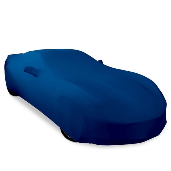 2014-2019 C7 Stingray, Z51, Z06, Grand Sport Corvette Indoor Ultraguard Stretch Satin Car Cover Blue
