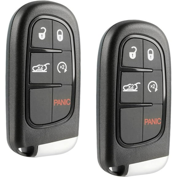 2014-2019 Jeep Cherokee Smart Keyless Entry Fob Remote (Black, Plastic, SUV, GQ4-54T)