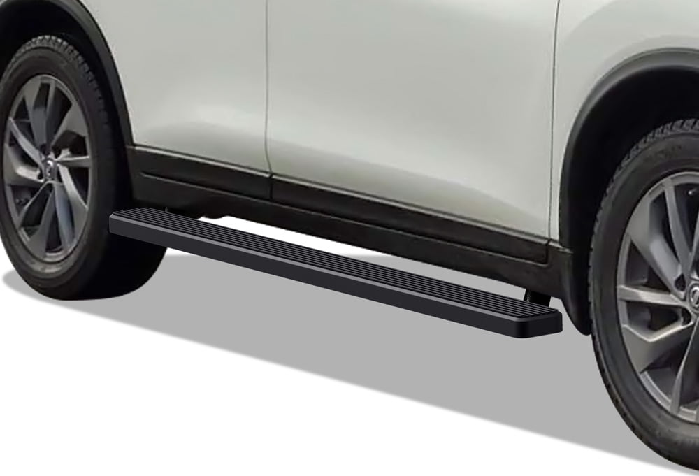 STEELCRAFT Side Bars For 2013-2017 Nissan Pathfinder / Infiniti QX60 - 3" Black Nerf Bars, No-Drill Install