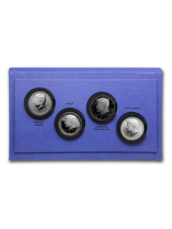 2014 4-Coin 50th Anniv Kennedy 1/2 Dollar Proof Set (w/Box & COA)