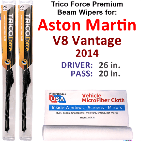 2014 Aston Martin V8 Vantage Performance Beam Wipers (Set of 2)