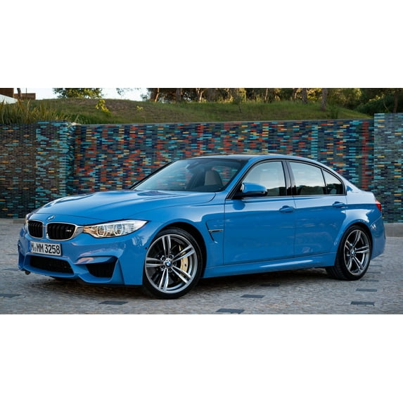 2014 BMW M3 Style B - 24x36 Inch Laminated Poster - Stunning Detail and Bold Colors