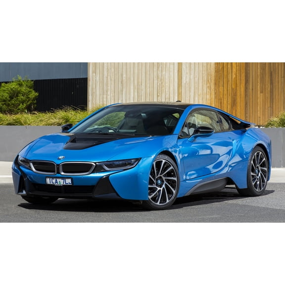 2014 BMW i8 AU Car - 12x18 Inch Laminated Poster - Stunning Detail and Bold Colors