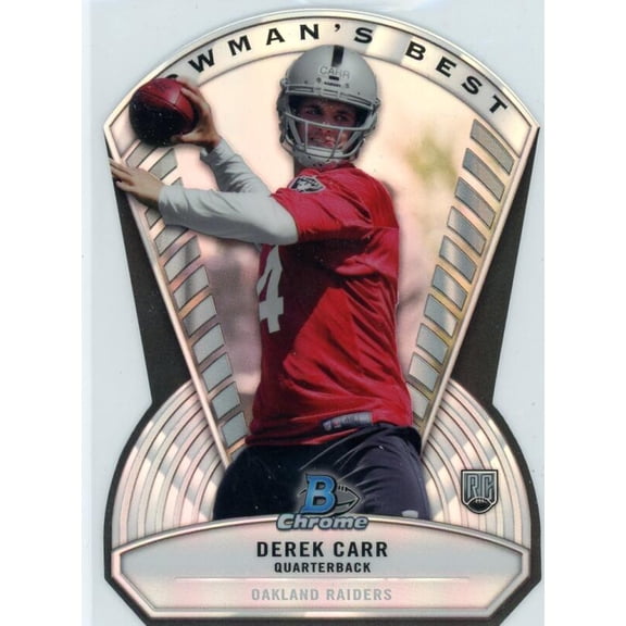 2014 BOWMAN CHROME BOWMAN'S BEST DIE CUTS #BB-DC DEREK CARR RC OAKLAND RAIDERS