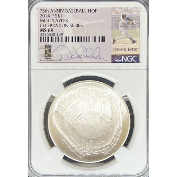 2014 Baseball HOF Derek Jeter MS69 NGC (PA4256830139)
