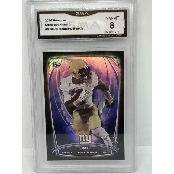 2014 Bowman Black Rainbow #8 Odell Beckham New York Giants RC Rookie Card GMA 8